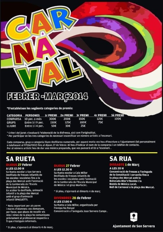  Agenda Carnaval 2014